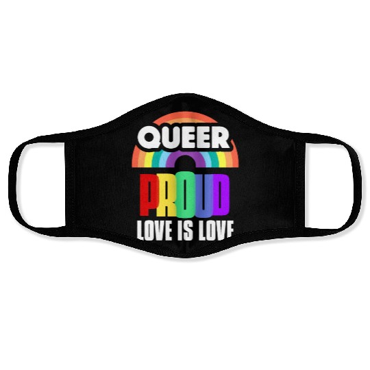 Love is Love Face Masks Human Rights Gay Pride Proud