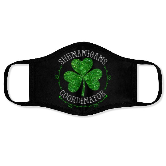 Shenanigans Coordinator Teacher St Patric Day Face Masks