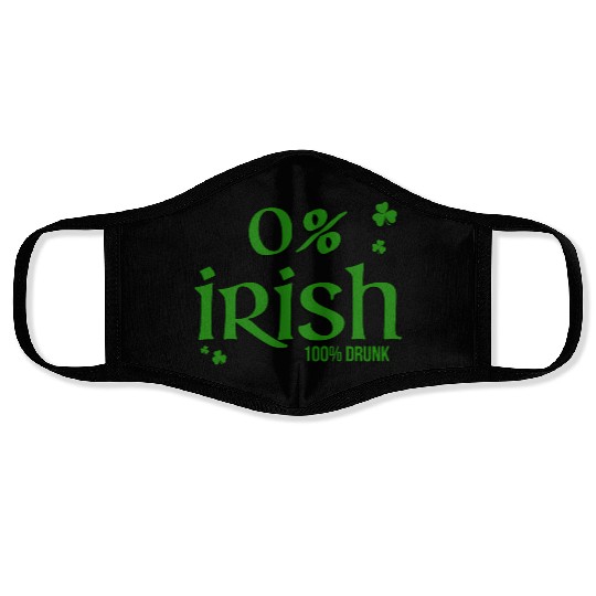 0 Irish 100 Drunk Saint Patrick'S Day Face Masks