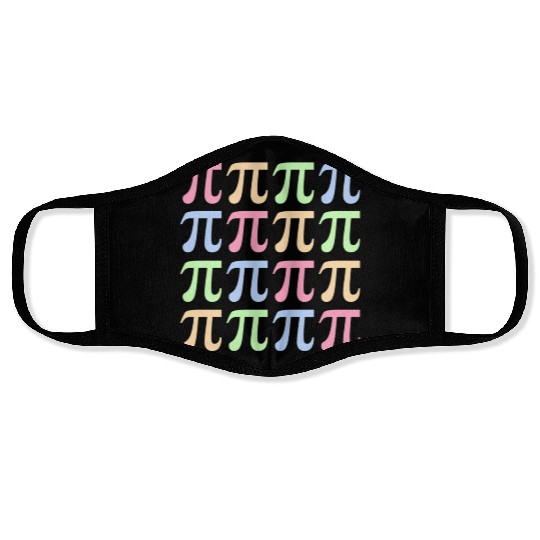 Rainbow Pi Day For Math Or Teachers Face Masks