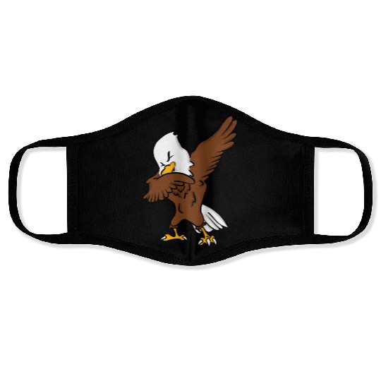Dabbing American Bald Eagle Face Masks