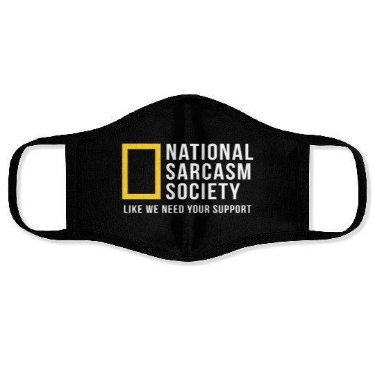 National Sarcasm Society Face Masks