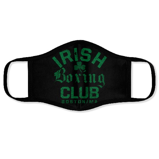 Irish Bong Club Boston Massachusetts Face Masks