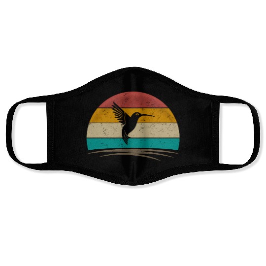 Hummingbird Distressed Hummingbird Face Masks