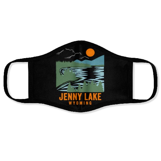 Jenny Lake Wyoming Face Masks