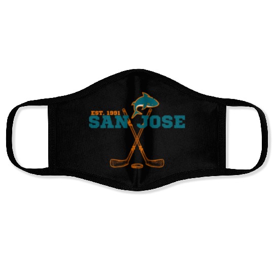 San Jose Est 1991 Sports Team Novelty Athletic Face Masks