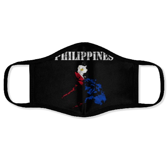 Phillipines Island Flag Filipino Face Masks