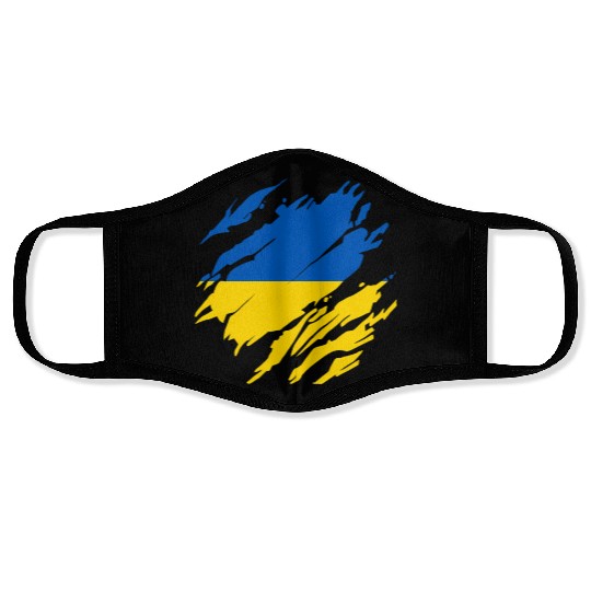 Ukrainian Flag Ukraine Face Masks