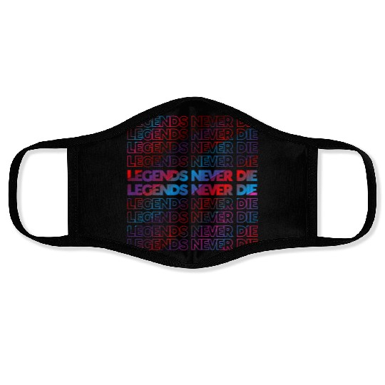 Legends Never Die T ShirtLegends Never Die Pattern Face Masks