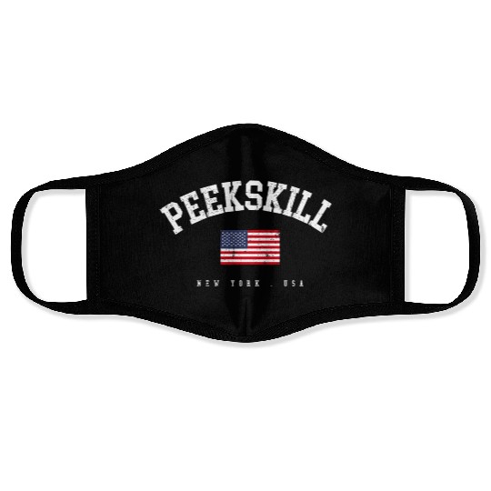 Pee Ny American Flag Usa City Name Face Masks