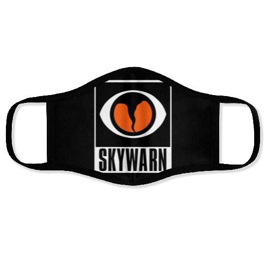 ywarn Storm Spotter Logo Face Masks