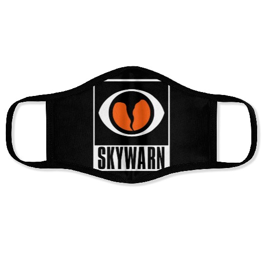 ywarn Storm Spotter Logo Face Masks