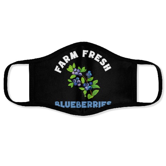 Blueberries Graphics Blueberry Farmer Blueberry Face Masks