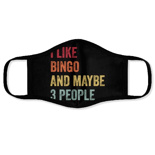 I Like Bingo and Maybe 3 People Gift Face Masks