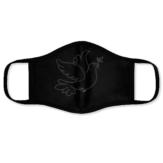 Be together birds Face Masks