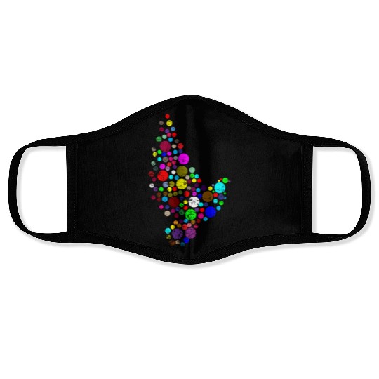 Bird Colourful bird Face Masks