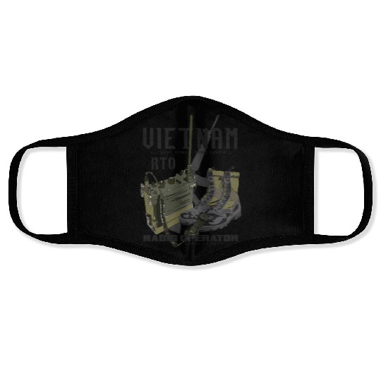 Vietnam Veteran Radio Operator Face Masks