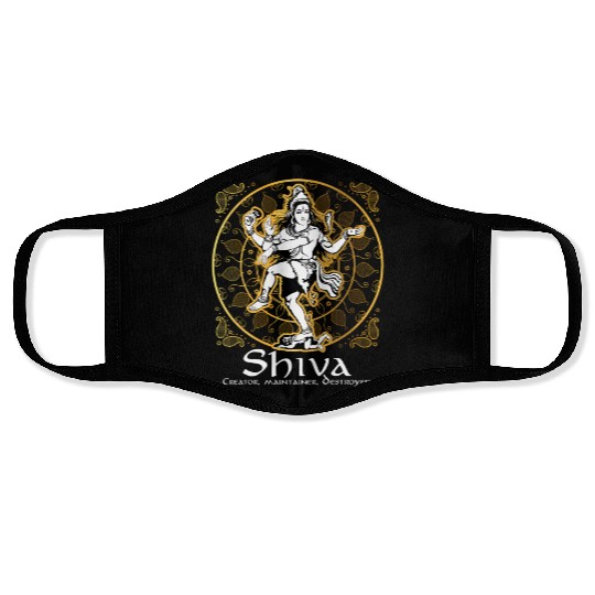 Shiva 'Creator Maintainer Destroyer' Hindu Gods Face Masks