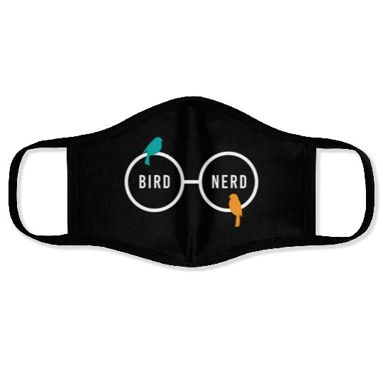 Bird Nerd Bird Watching Ornitology Face Masks