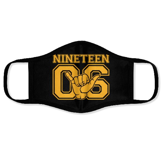 Mens Alpha African Fraternity Hand Sign 1906 Face Masks