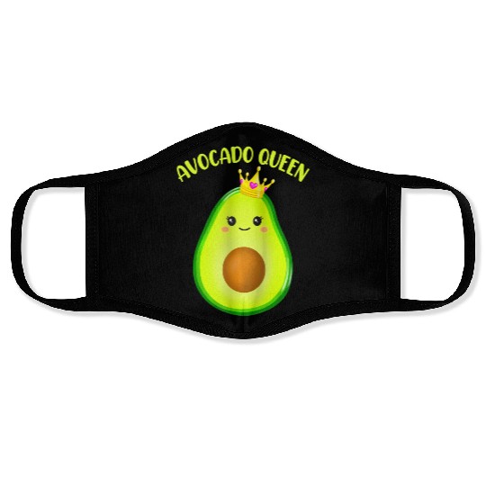 Avocado Vegan Queen Tiara Crown Wos Face Masks