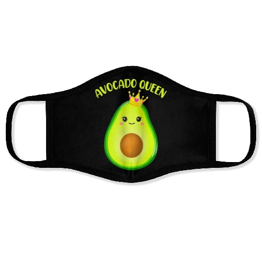 Avocado Vegan Queen Tiara Crown Wos Face Masks
