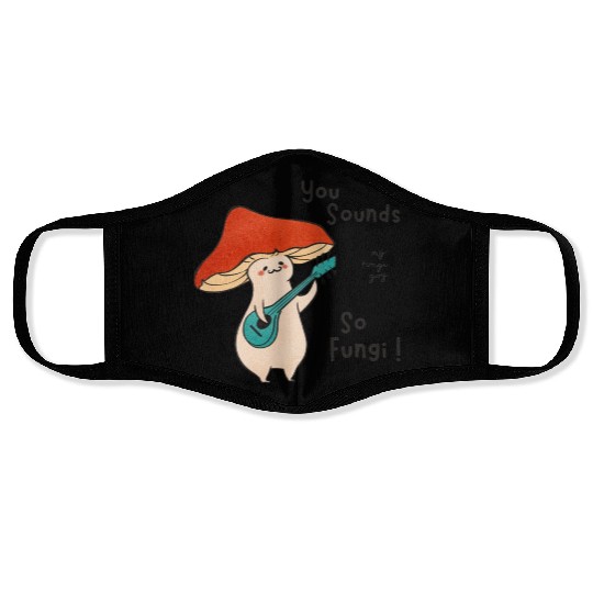 funny mushroom farmer Face Masks