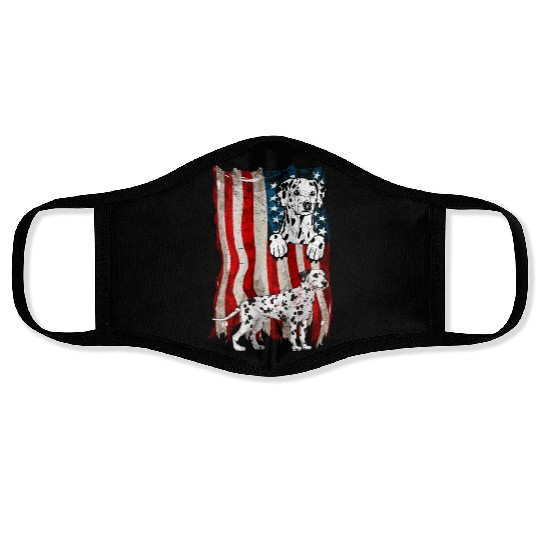 Dalmatian Flag Face Masks