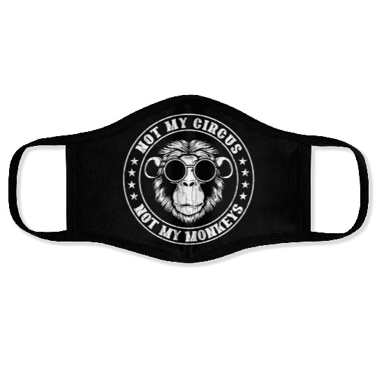 Not My Circus Monkeys Monkey Animal Face Masks