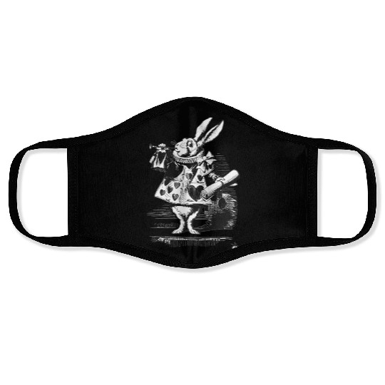 Easter Bunny Alice-In-Wonderland White Rabbit Face Masks