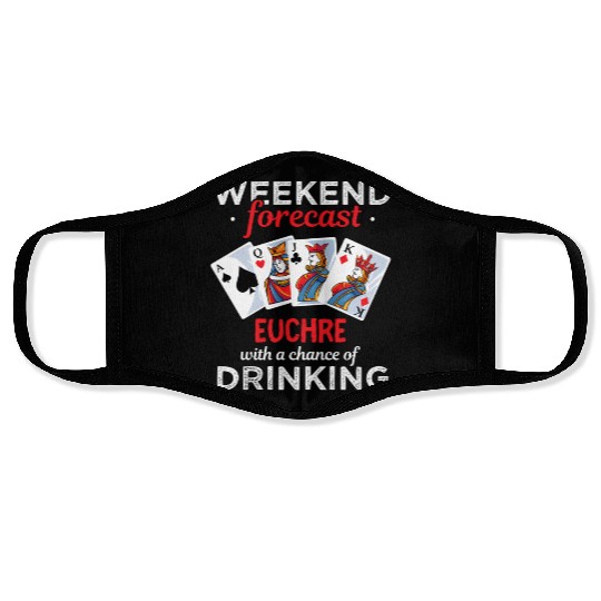 Euchre Player - Euchre Drinking Card Game Face Masks