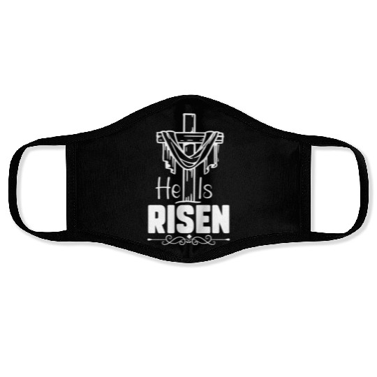 He Is Risen Jesus Christ Resurrection Happy Face Masks