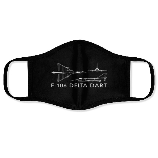 F-106 Delta Dart Interceptor Fighter Plane Face Masks