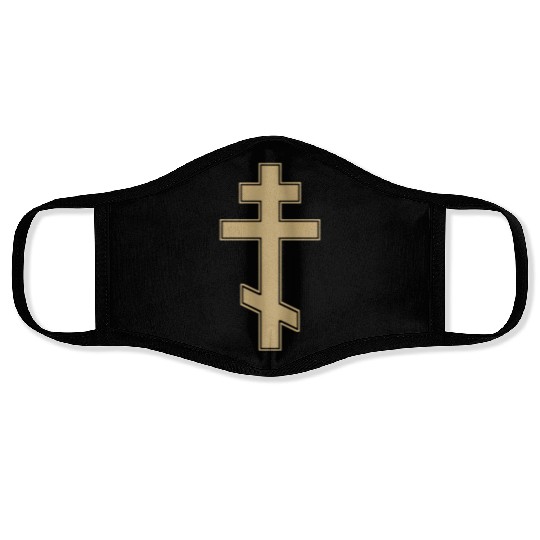 Russian Orthodox Cross Slavo Byzantine Cross Face Masks