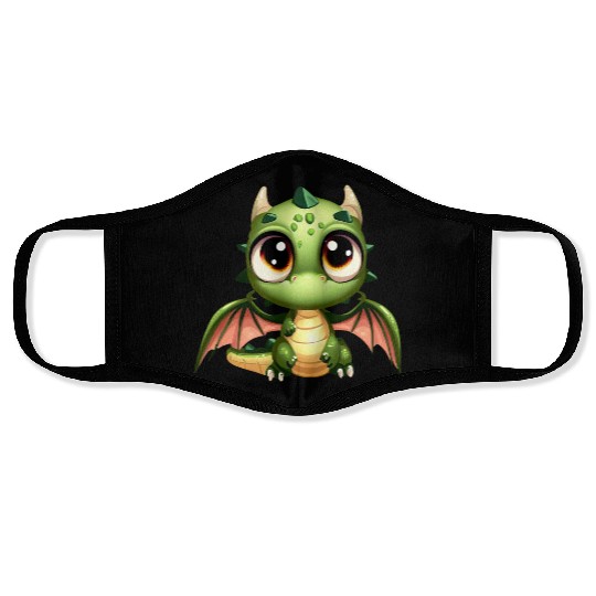 Big Eyes Dragon Puppy Dragon Babby Face Masks