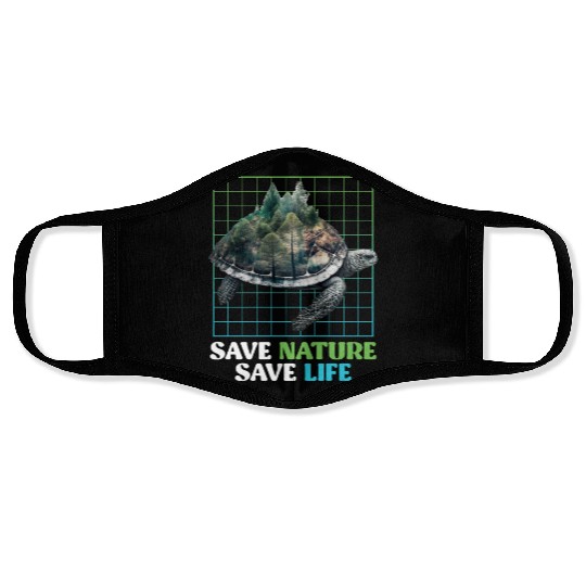 Save Nature protected species Environment Face Masks