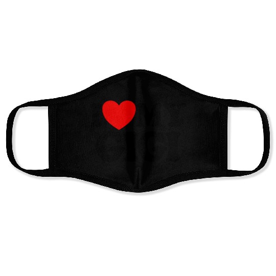 I Love My Gigi Red Heart Grandkids I Love My Gigi Face Masks