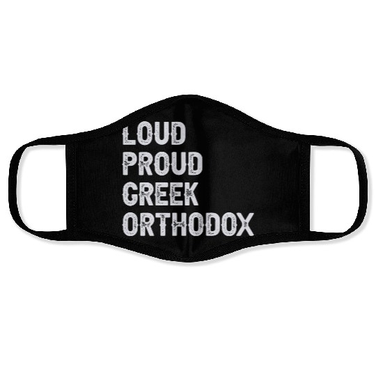 Loud Proud Greek Orthodox Face Masks