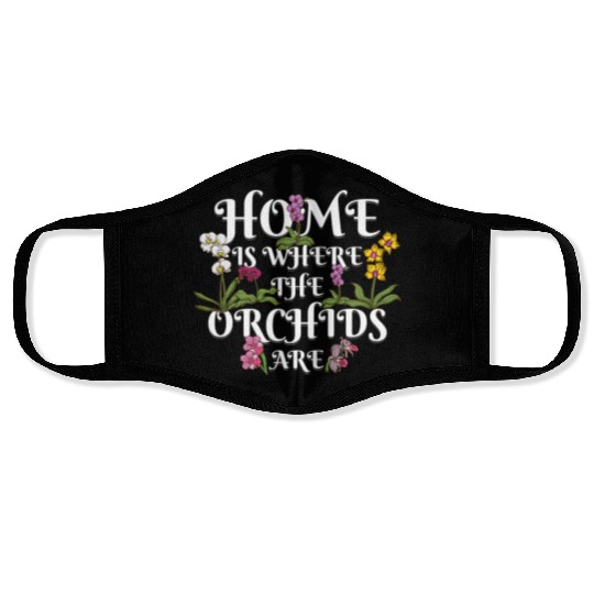 Orchid Flower Lover Women Florist Plants Lover Face Masks