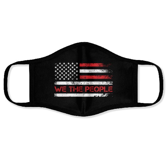 We the people 1776 Independence Day US Patriots Face Masks