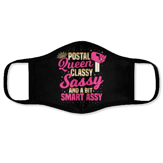 Mail Lady Rural Carrier Postal Worker Post Office Face Masks