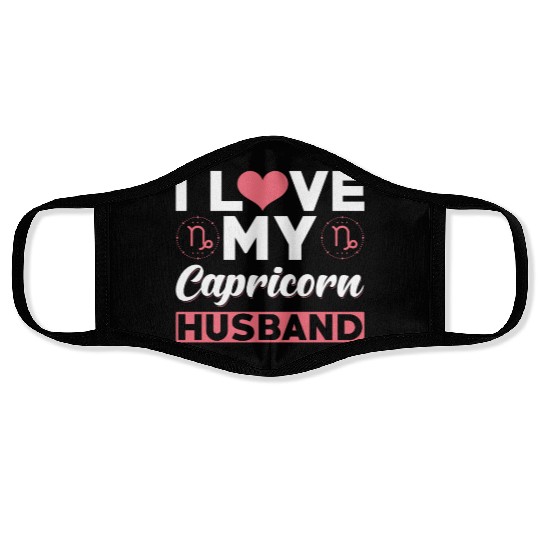 I love my Capricorn Husband Face Masks