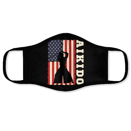 American Flag Aio Japanese Mial Combat Face Masks