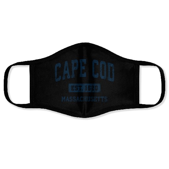 Cape Cod Massachusetts Ma Vintage Athletic Face Masks