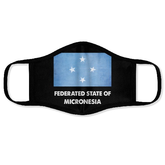 Micronesia Federal State Flag Jersey Micronese Face Masks