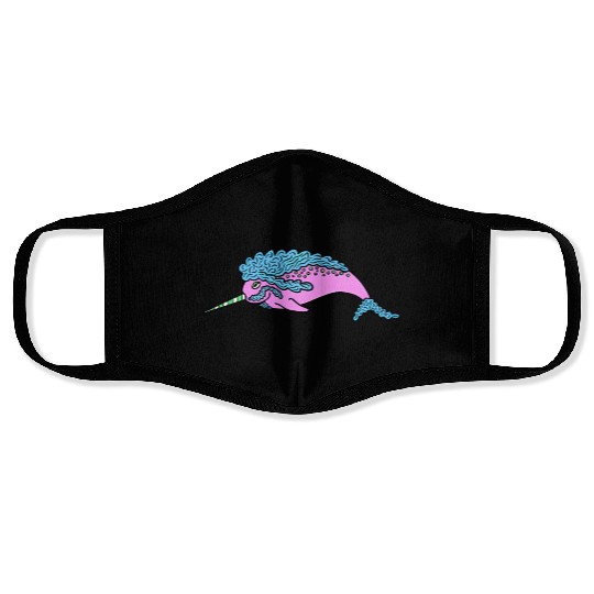 Seapoodle Narwhal Face Masks