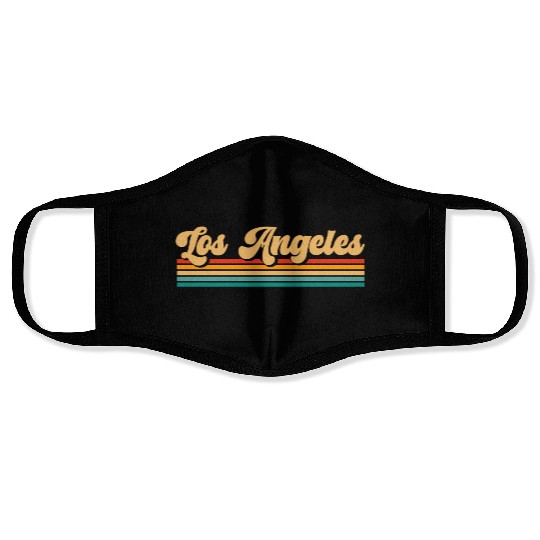 Retro Los Angeles Face Masks