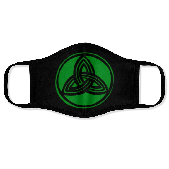 Irish Celtic Cross Trinity Knot St Patrick'S Day Face Masks