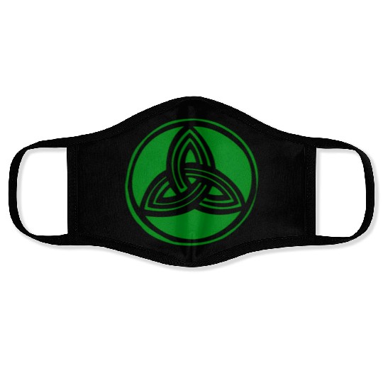 Irish Celtic Cross Trinity Knot St Patrick'S Day Face Masks