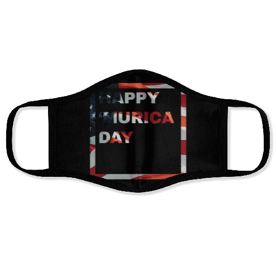 Happy 'Murica Day | 4th Of July Merch Face Masks